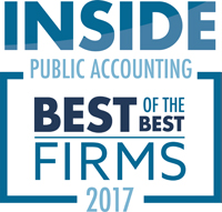 Inside Public Accounting - Best of the Best Firm for Second Year