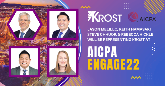 KROST is Attending the AICPA ENGAGE22 Conference