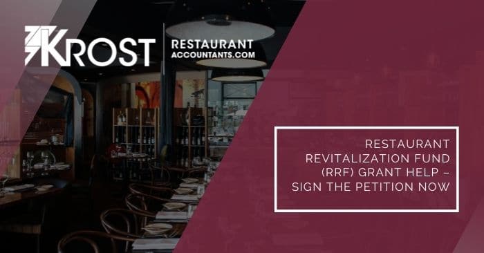 Restaurant Revitalization Fund (RRF) Grant Help – Sign the Petition Now Restaurant Revitalization Fund (RRF) Grant Help – Sign the Petition Now