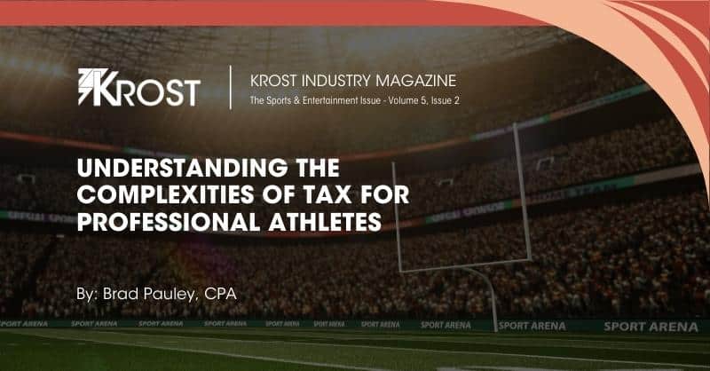 Understanding the Complexities of Tax for Professional Athletes Understanding the Complexities of Tax for Professional Athletes