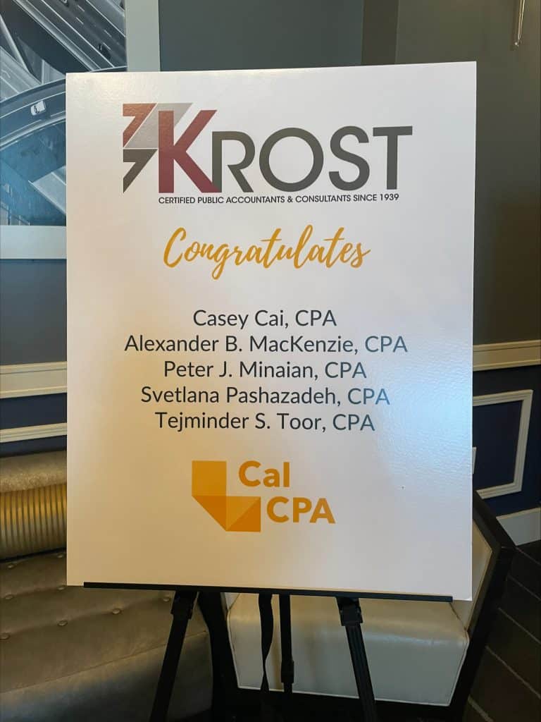KROST CalCPA Honorees